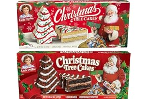 GENERIC Little Debbies | 1 Chocolate and 1 Vanilla Christmas Tree | Cake | 2 pack