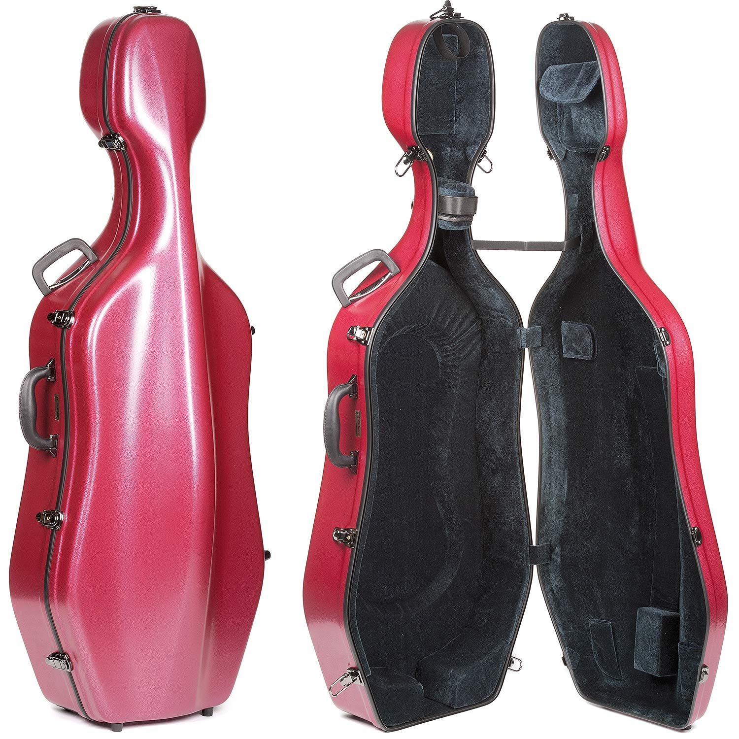 Eastman CL18 Classic Red 4/4 Cello Case with Velvet Interior Best