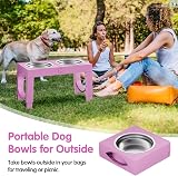 Aystkniet Raised Dog Bowls with Stand 5 Height Adjustable 8–35 cm view 7
