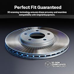 Genius Rear Coated Disc Brake Rotors Pair