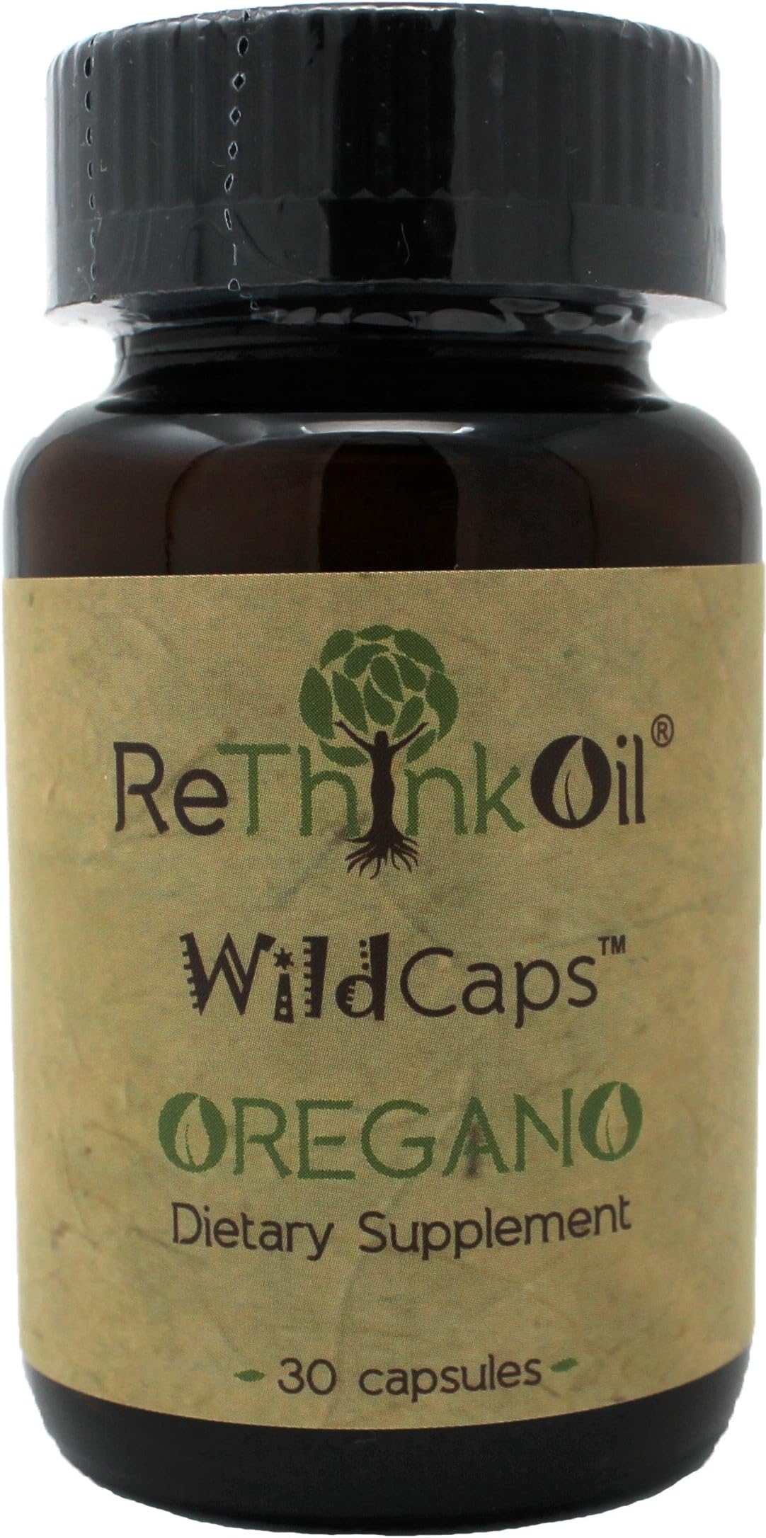 Wild Oregano Oil Capsules - 30ct (with Coconut Oil). Vegetarian, Soy & Gluten Free.