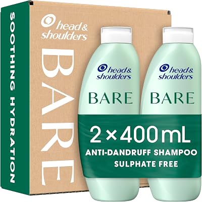 Head & Shoulders BARE Anti-Dandruff Shampoo Soothing Hydration 2x400ml Sulphate
