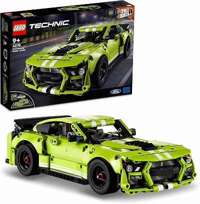 LEGO Technic Ford Mustang Shelby GT500 42138 AR+ Pull Back Drag Race Car