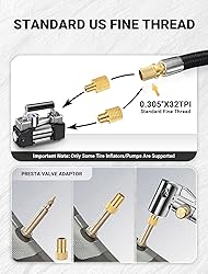 LUMITECO 33" Lengthened Tire Inflator Hose Adapter