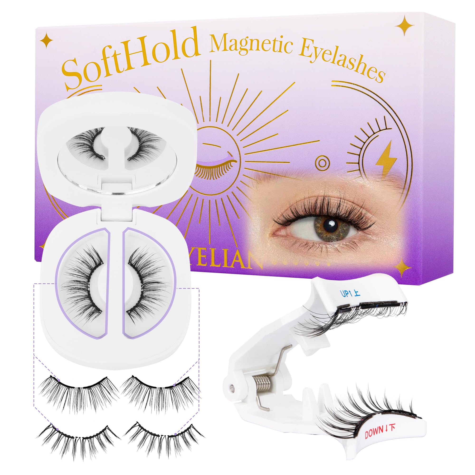 BEYELIAN Magnetic Eyelashes, Soft Natural Look