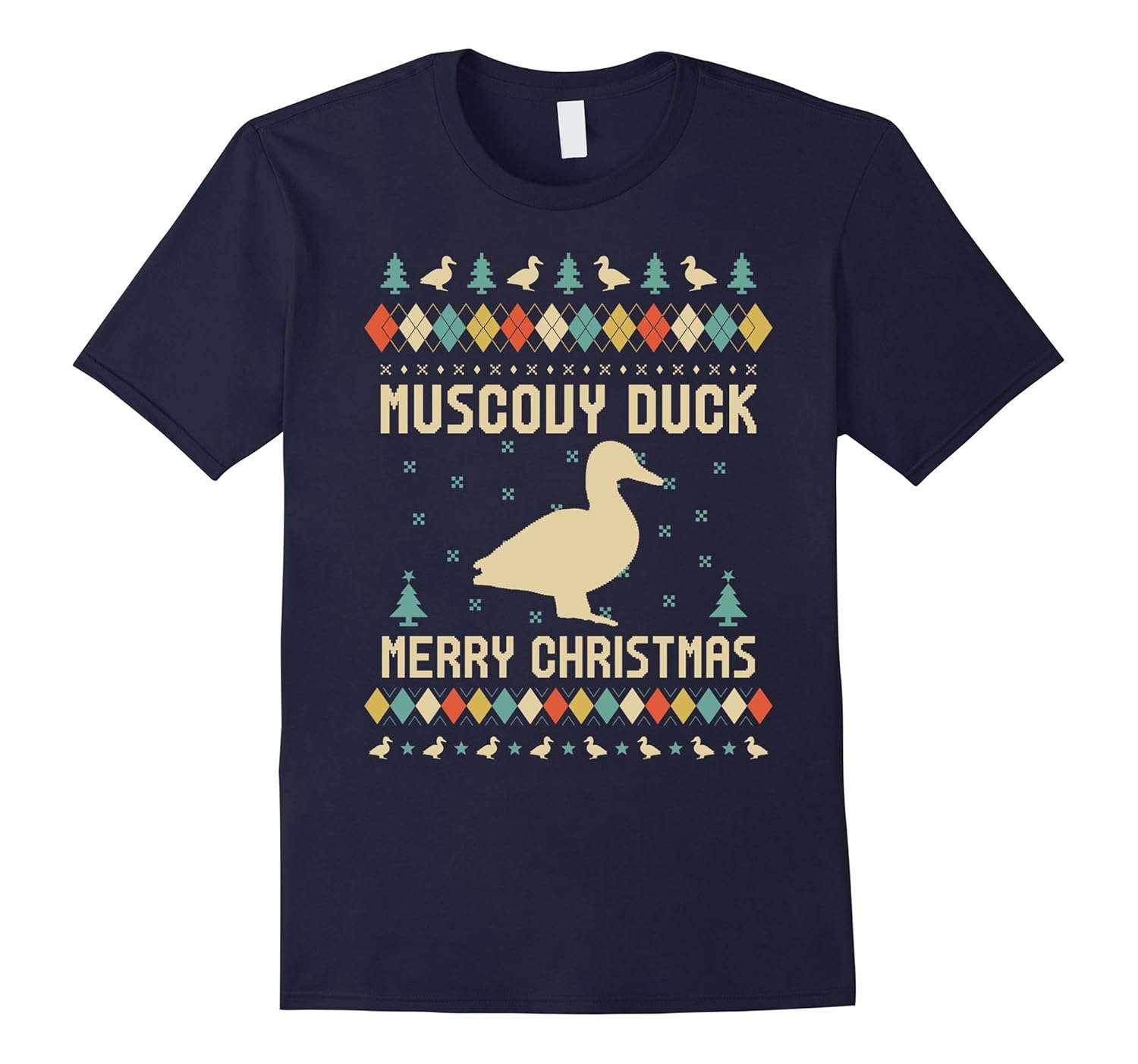 Muscovy Duck Ugly Christmas Sweater T-shirt Gift For Xmas-ANZ