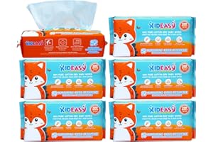 KidEasy Baby Dry Wipes | Ultra-Soft 100% Cotton Baby Wipes | Unscented & Chemical-Free | Use Dry or Add Water for Wet Wipes |