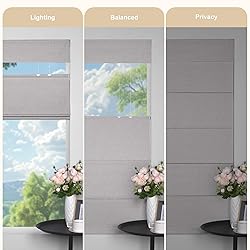 MoDanCeQ Blackout Light Filtering Cordless Top Down