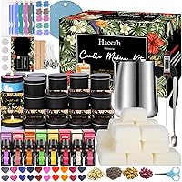 Complete Candle Making Kit, Candle Making Supplies, DIY Arts&Crafts Kits Gift For Adults,Beginners,Including Bees Wax,Wicks,R