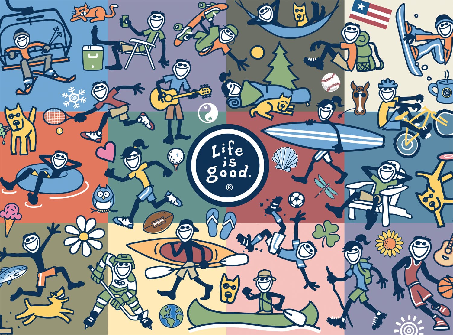 Buffalo Games - Vintage Jake Collage - 1000 Piece Jigsaw Puzzle