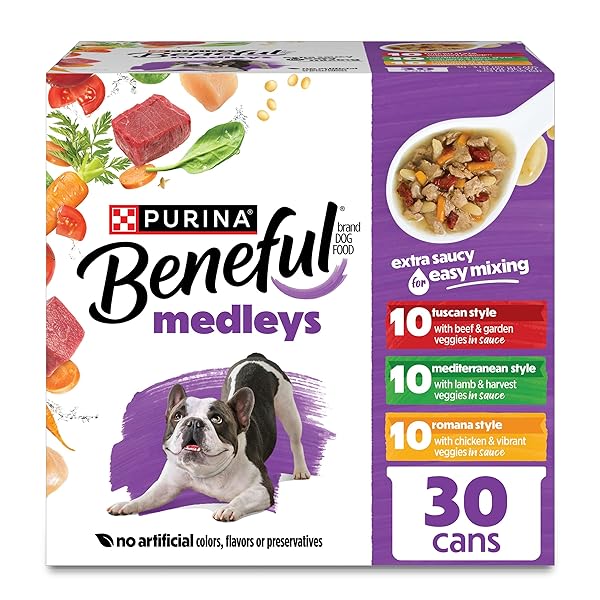 PURINA BENEFUL MEDLEYS WET DOG FOOD VARIETY PACK...