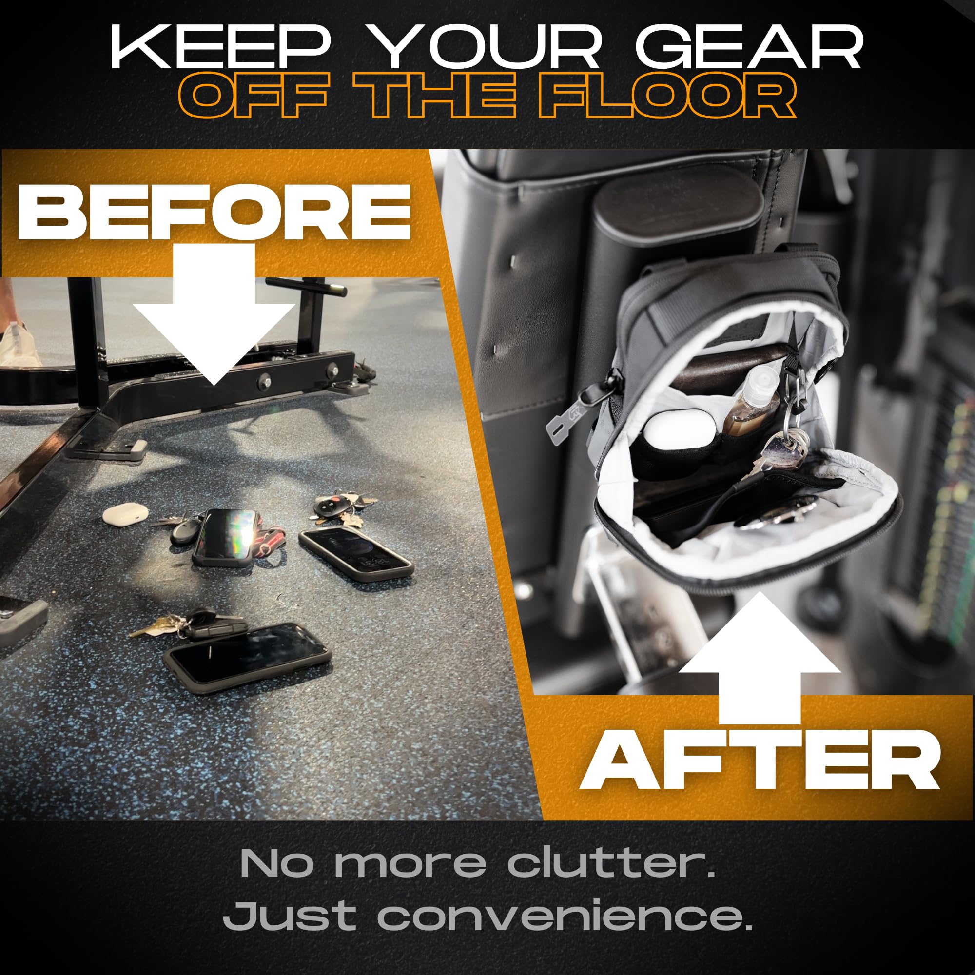 Magnetic Bag Company - Crossbody Bag Sling Chest Bag for Men and Women | Magnetic Gym & Travel Bag