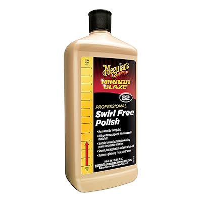 Meguiar&rsquo;s M8232 Mirror Glaze Swirl Free Polish, 32 Fluid Ounces