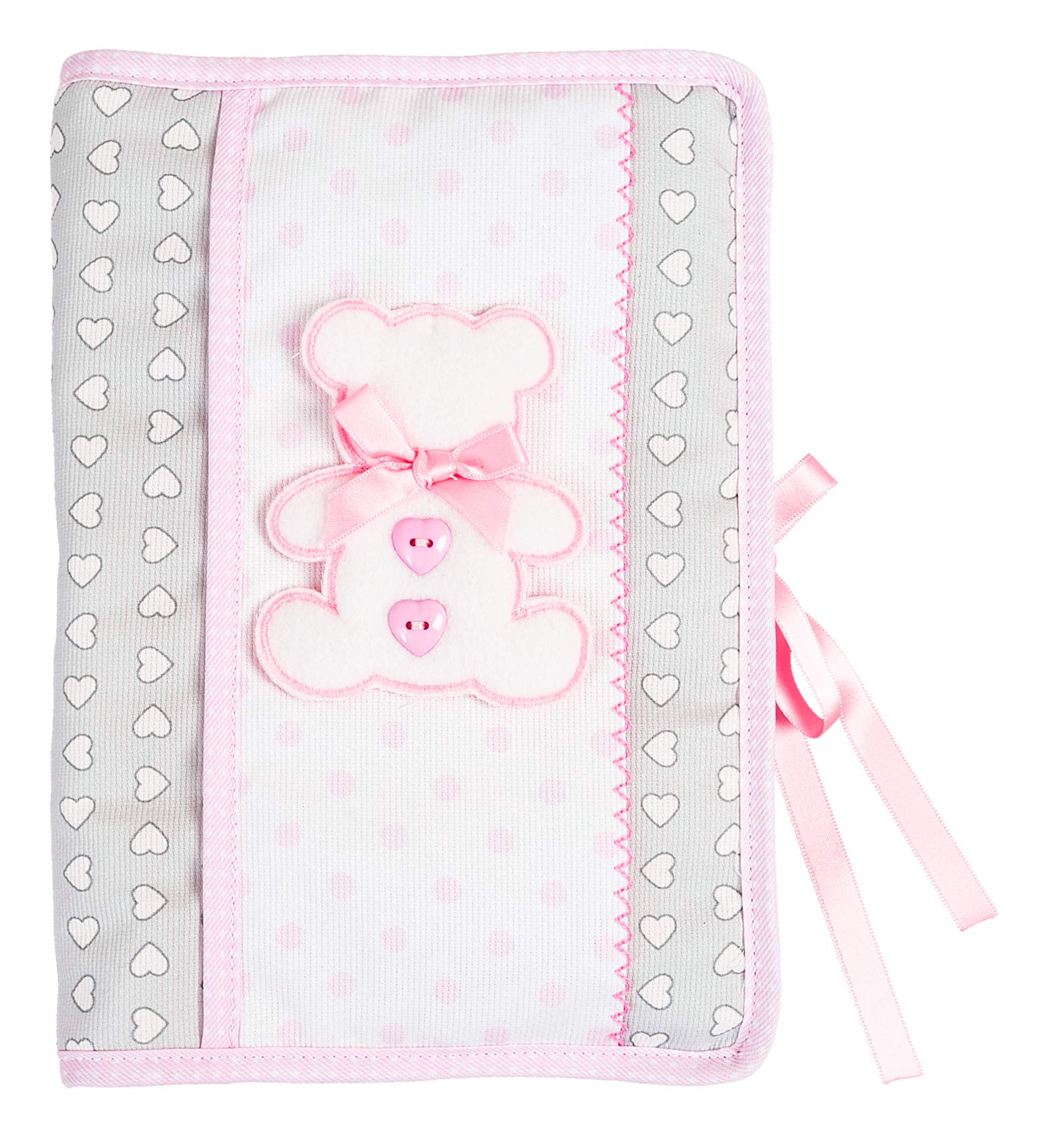 Filet - Health Book Cover | Baby Health Documents Cover | Compatible with Chaier de Santé de l'Enfant Formulaire CERFA no 12593 * 02, Pink Color