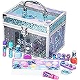 Stitch Train Case Beauty Set, Kids Makeup Kit for Girls, Real Washable Makeup Set, Play Makeup, Party Favor, Birthday, Ages 3 4 5 6 7 8 9 10 11 12 by Townley Girl