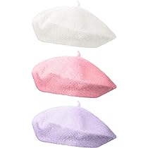 thumbnail image 2 of Women's Retro Classic Beret Hats Vintage Leather Beret Fairycore 2 of 13