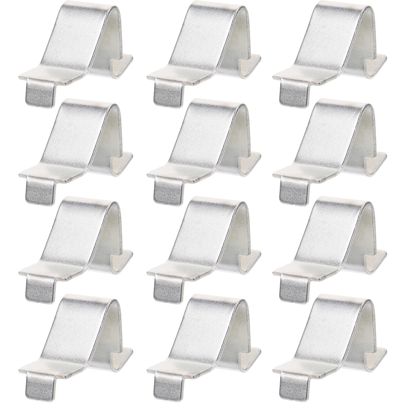 Uonlytech Cabinet Shelf Clips Metal Shelf Supports Heavy Duty File Cabinet Support Clips 12 Pack 0.79X0.47X0.55In for Kitchen Cupboard Bookcase Shelving Hardware