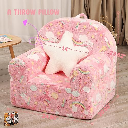 Sofa Unicorn Chair Amazon Comfi Plush Unicorn Children Kids Plush