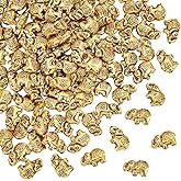 UNICRAFTALE About 100Pcs Elephant Beads Metal Spacer Beads Lucky Beads Antique Golden Loose Spacer Beads Animal Beads Alloy Beads Tibetan Style Beads for Jewelry Making Bracelet Necklaces DIY Crafts