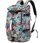 FUNYAGO Gym Bag Duffle Backpack Suitable for Hiking,Camping, Travel 40L Large Capacity Trendy Cool Laptop Lightweight Backpack for Men and Women (Blue)…