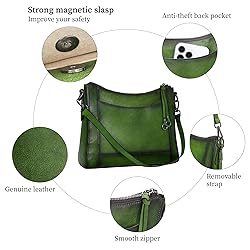 Iswee Genuine Leather Purses for Women Vintage