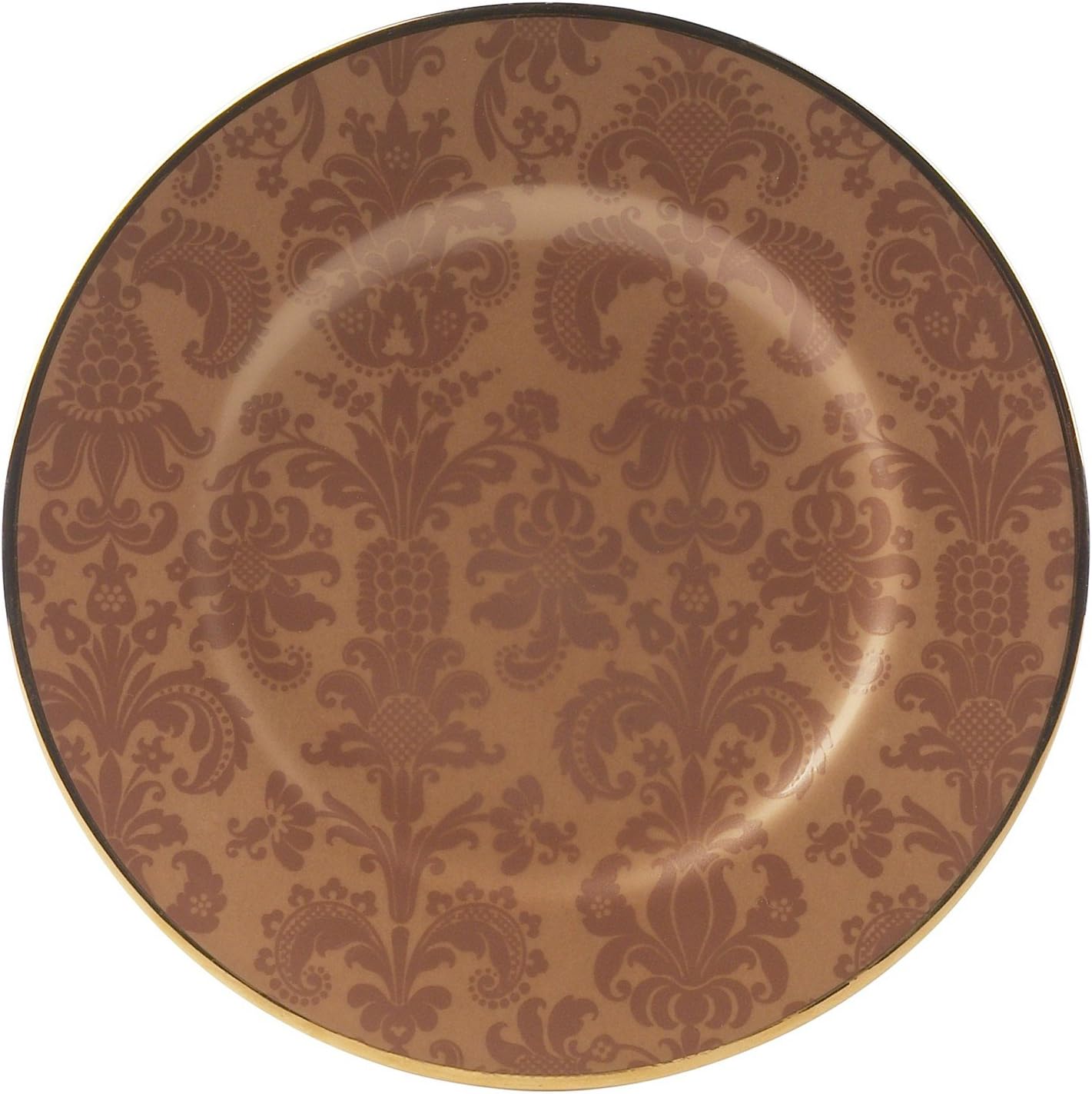 Damask Copper 8" Accent Plate Kitchen & Dining
