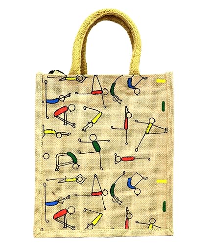 Bag End Unisex Jute Lunch Bag (Beige)