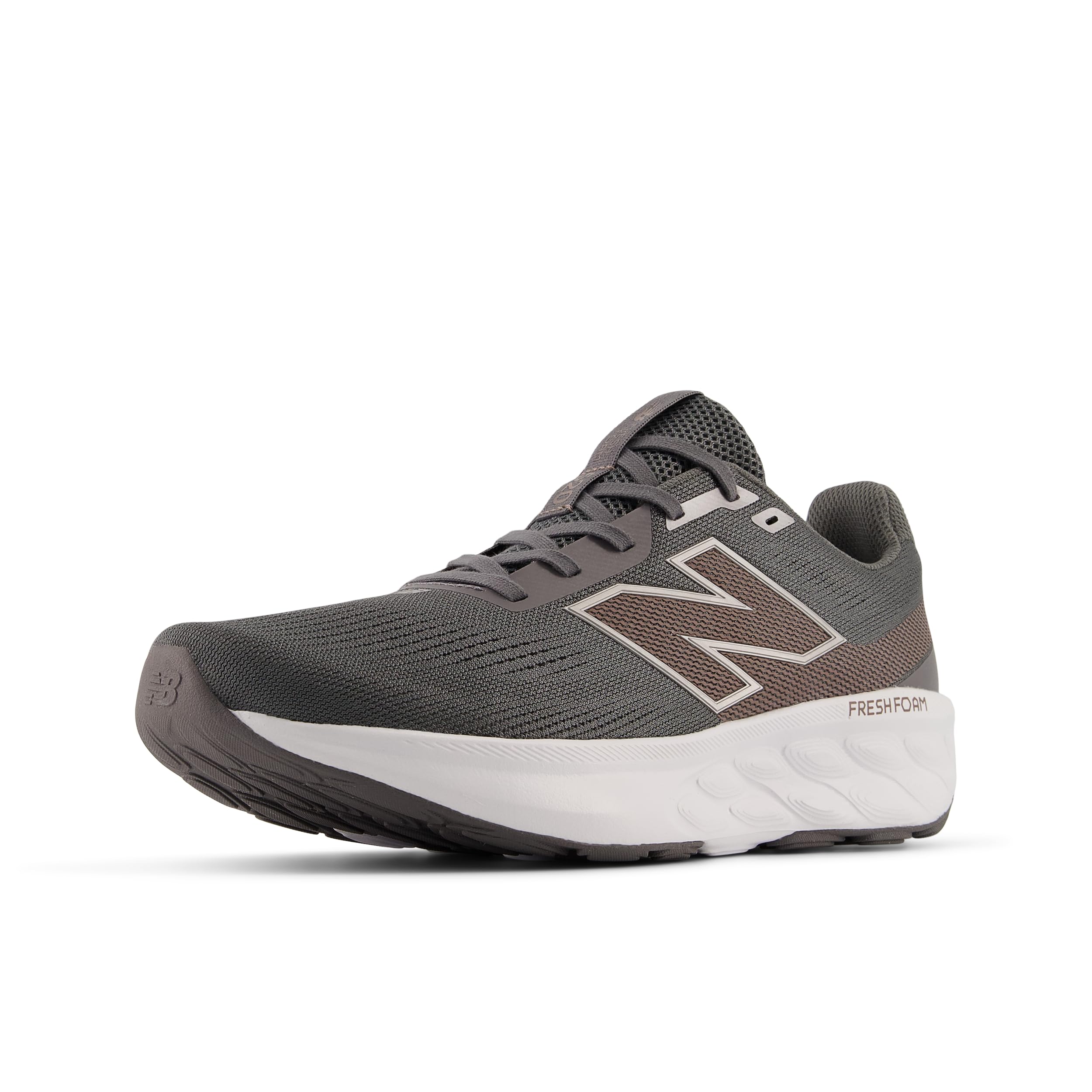 New Balance Men's Fresh Foam 520 V9 Running Shoe, Castlerock/Earth Shadow/Urgent Red, 8.5 M Image