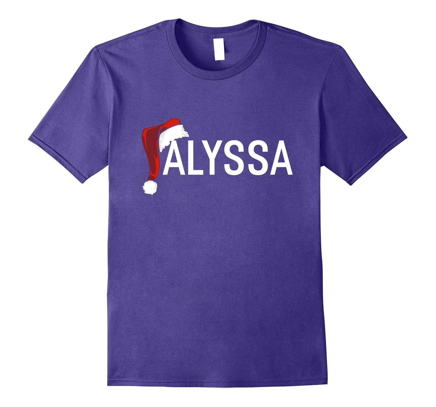 My Personalized Christmas Santa Hat Name Alyssa T-shirt-ANZ