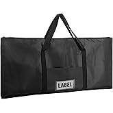 Hsei Extra Large Griddle Bag 38 x 18 x 2 Inch Black | Waterproof Oxford Cloth, Griddle Storage Bag, with Reinforced Handles, for Camping Griddles, BBQ and Rv Cooking