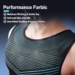 Odoland 3 Pack Men Compression Shirt, Tummy Control