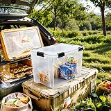 Iris Ohyama Air Tight Storage Box 70 L Set of 2 Clips Stackable view 6