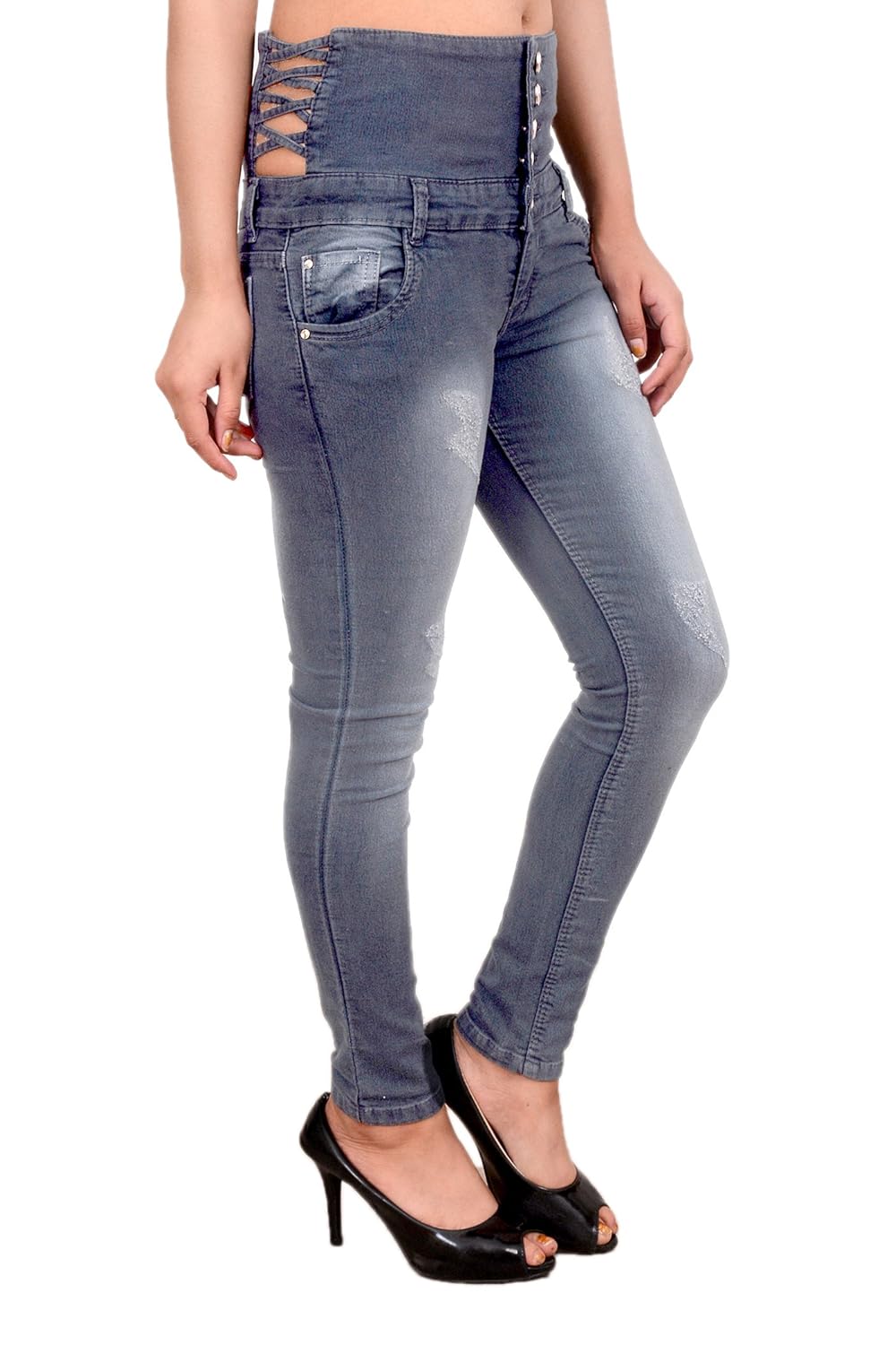 blinkin slimfit high-waist denim jeans for women (stretchable denim fabric)