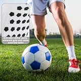 Zuimei 4 Pairs Non Slip Football Socks White L Grip Dots 85% Polyester view 2