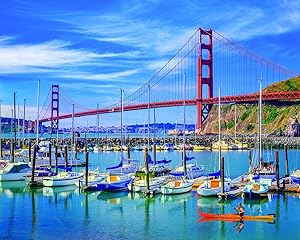 White Mountain Puzzles Golden Gate Bridge -1000 Piece Jigsaw Puzzle