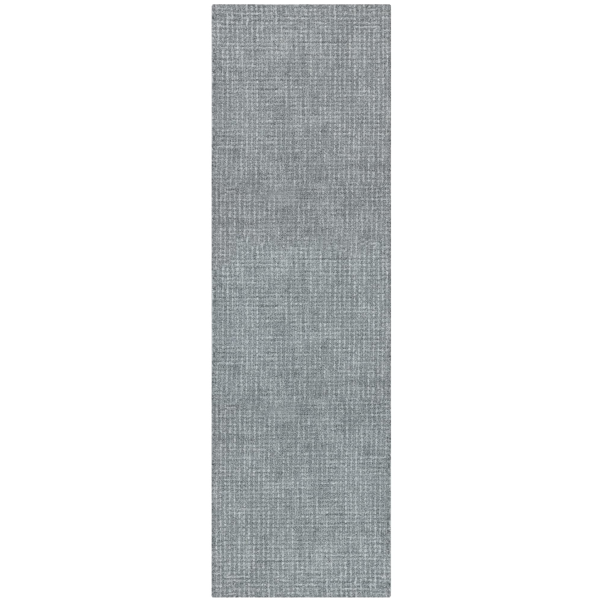 Ottomanson Hand Knotted Static Design Wool 2x8 Traditional Flatweave Runner Rug for Hallway, Kitchen, Living Room, Bedroom, 2'3" x 7'6", Gray Image