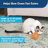 PetSafe SlimCat Interactive Feeder Orange Adjustable Portions Slow Feeder Toy view 2