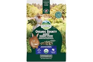 Oxbow Animal Health Organic Bounty Adult Rabbit Food - All Natural Rabbit Pellets - 3 lb.
