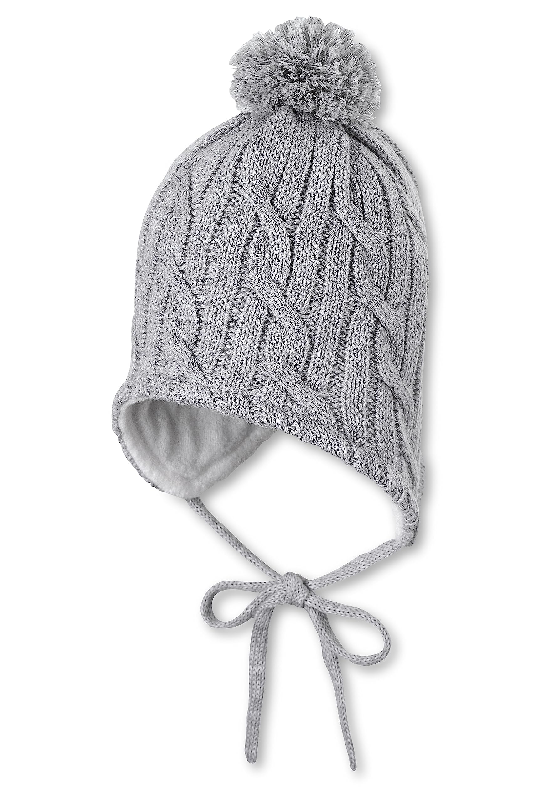 Sterntaler Baby Boys Baby Girls' Strickmütze Hat, 47 Hat, Grey (Silber Melange 542), XXXX-Large (Manufacturer Size: 47)