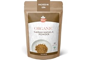 SPICY ORGANIC Garam Masala 16oz - Indian Spice Blend with Cardamom, Cinnamon & Cloves - All Natural, Non-GMO, Kosher, Vegan - Perfect Organic Seasoning for Biryani, Chaat, Tandoori Chicken Tikka