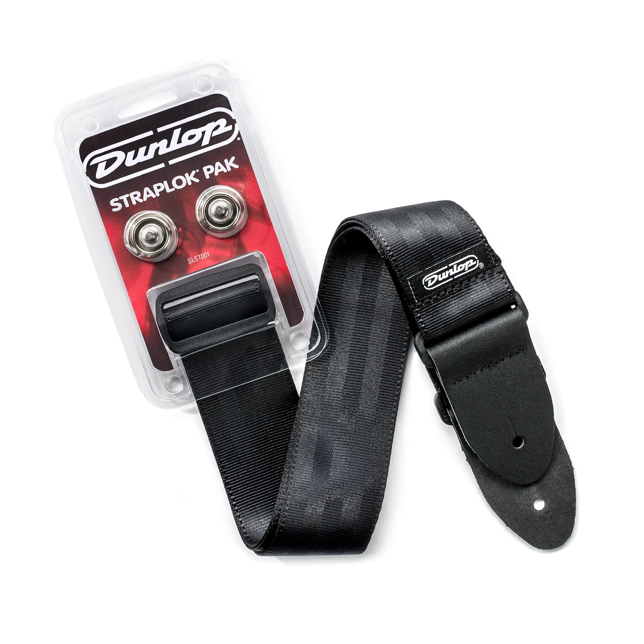 Jim Dunlop SLST001 Straplok® Pak, Nickel Dual Design Straplok® & Strap