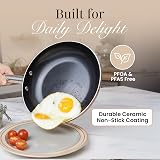 Nuovva Non Stick Pots and Pans Set Copper Induction 8pc with Lids view 7