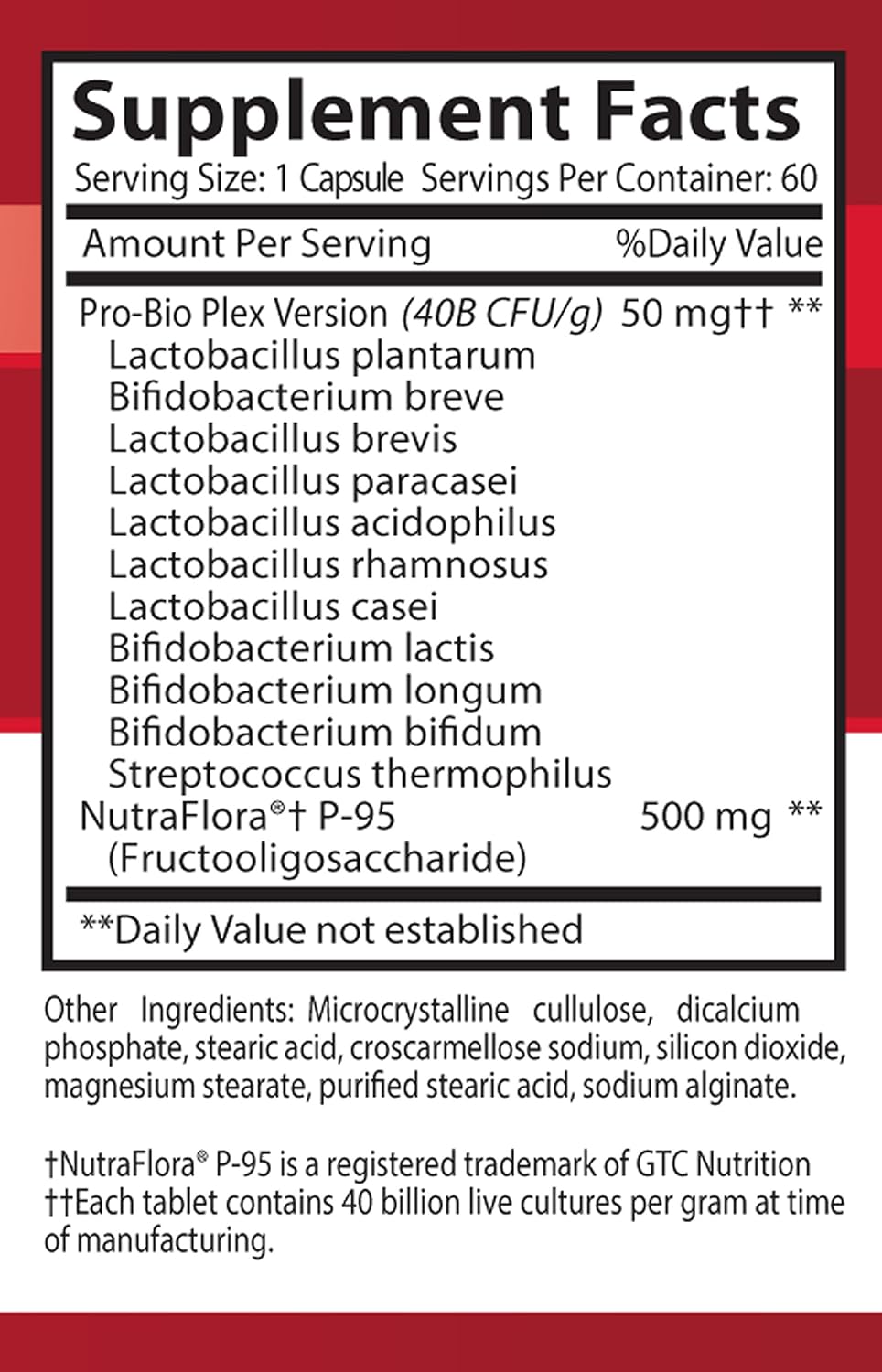 Probiotic with Fiber Supplement - PROBIOTIC Complex 550MG - Improve Mood (3 Bottles): Health & Personal Care