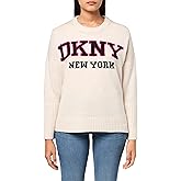 DKNY Womens Logo Longsleeve Warm Comfortable Sweater