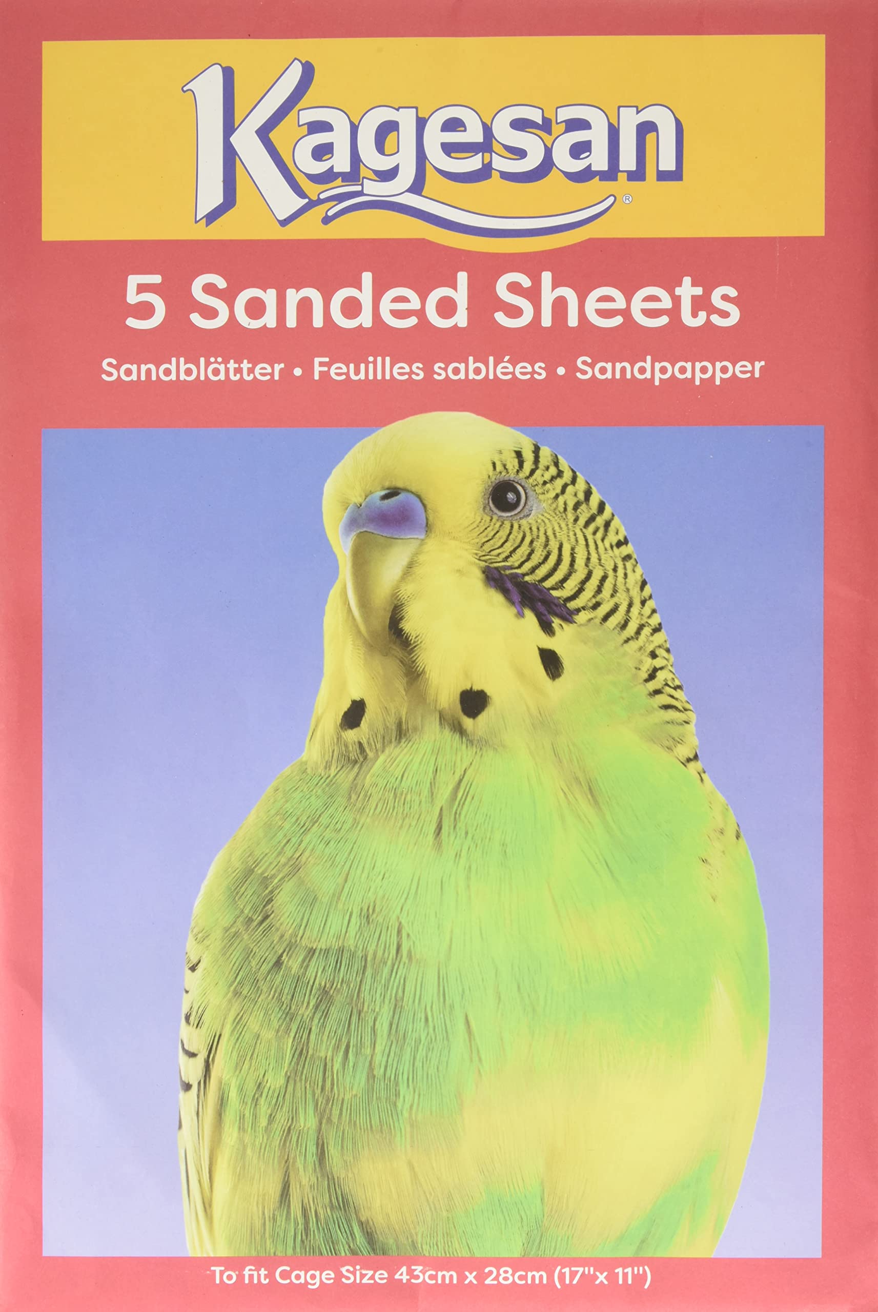 Kagesan Sanded Sheets Number 6 Red 43x28cm (17x11") 5 Pack