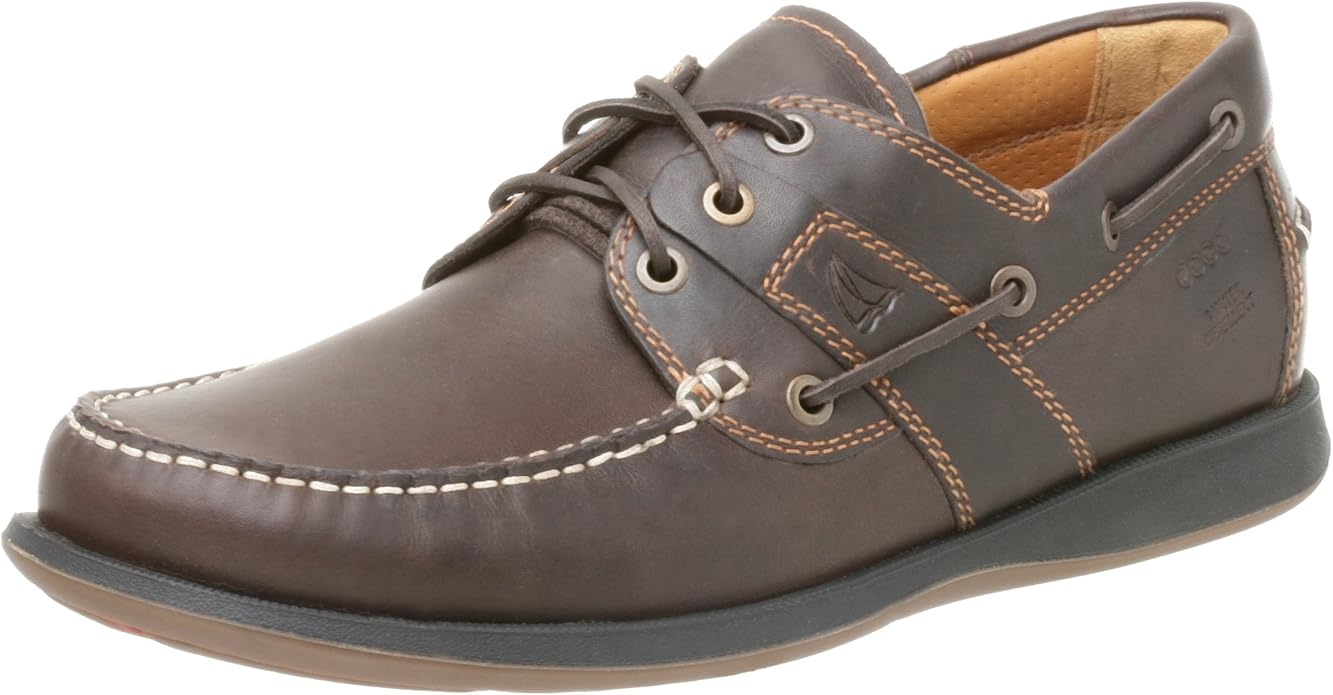 ECCO Men's Sailor Boat Shoe, Brown, 42 EU (US Men's 88.5