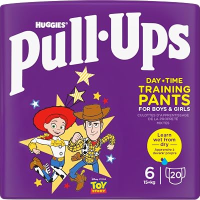Huggies Pull-Ups Trainers Day Nappy Pants Boys 2-4 Years Size 6-7 40 Count
