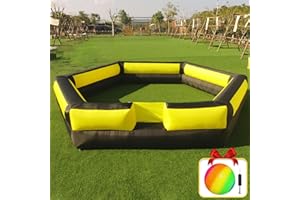 NINGHAOVOV 17FT Gaga Ball Pit Portable,Inflatable Gaga Ball Pit with Blower for Indoor Outdoor School Family Activities Giant Inflatable Sport Games for Kids and Adult