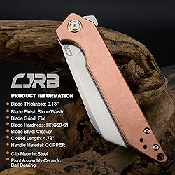 CJRB CUTLERY Folding Knife Rampart