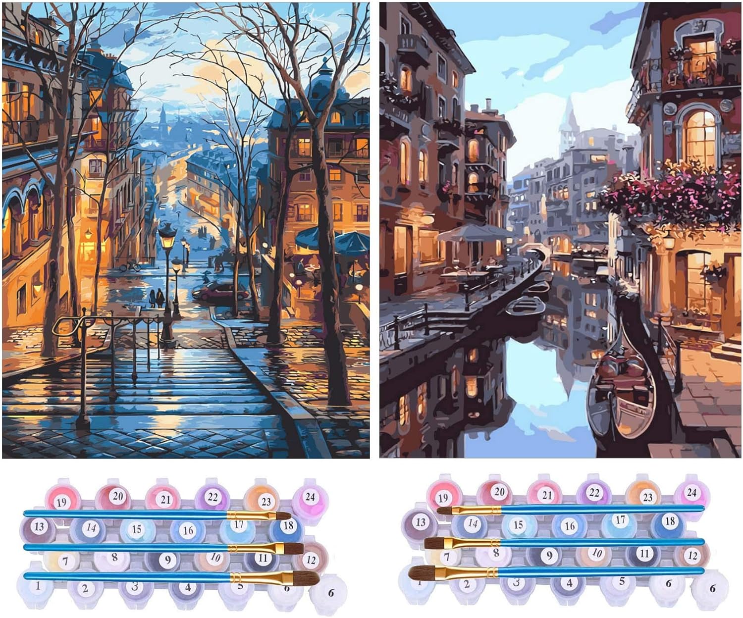 DIY Paint By Numbers, Canvas Oil Painting Kit For Kids & Adults, Drawing Paintwork With Paintbrushes, Acrylic Pigment, 16" W X 20" L (Daisy) Price In UAE | Noon UAE - View #3